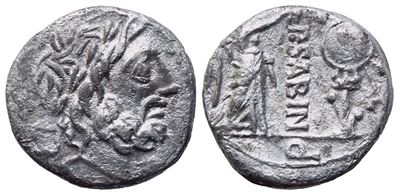 P. Vettius Sabinus, Quinarius, Rome, 99 Bc; Ar (1,74 G; 12,6 MM; 1 H)