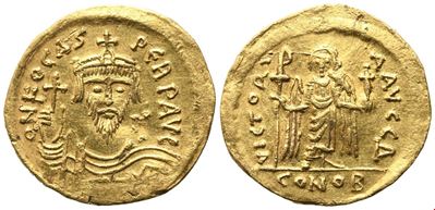 Focas (602-610), Solidus in oro, Costantinopoli