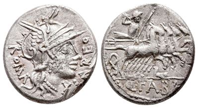 Q. Fabius Labeo, Rome, 124 Bc. Ar Denarius (17 MM, 3.71 G).