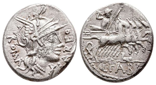 Q. Fabius Labeo, Rome, 124 BC. AR Denarius (17 mm, 3.71 g).