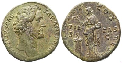 Antoninus Pius, Sestertius (Æ) come Cesare, Roma, 25 febbraio–10 luglio 138