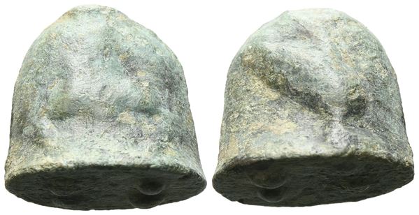 Sicily, Akragas, c. 440-430 BC. Cast Æ Trias or Tetronkion (20mm, 16.96g).