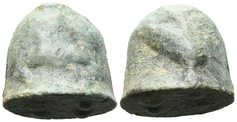 Sicily, Akragas, c. 440-430 BC. Cast Æ Trias or Tetronkion (20mm, 16.96g).
