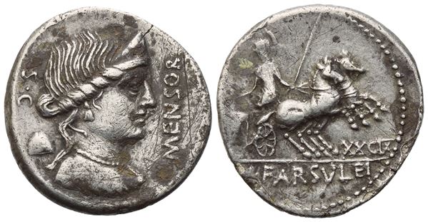 L. Farsuleius Mensor, Denarius, Rome, 76 BC; AR (3,74 g; 19 mm; 6 h)