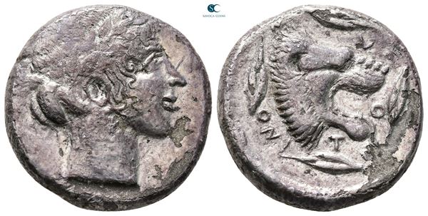 Sicily, Leontinoi, c. 450-440 BC. AR Tetradrachm (25mm, 16.18g).