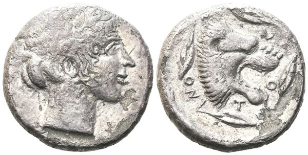 Sicily, Leontinoi, c. 450-440 BC. AR Tetradrachm (25mm, 16.18g).