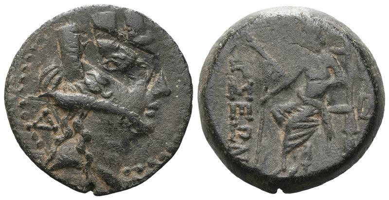 Cilicia, Tarsos, C. 164-27 Bc. Æ (19 MM, 5.65 G).