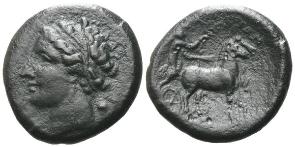 Sicily, Messana, 317-311 BC. Æ (25mm, 9.04g).