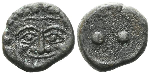 Sicily, Himera, c. 430-420 BC. Æ Hexas (19 mm, 8.85 g).