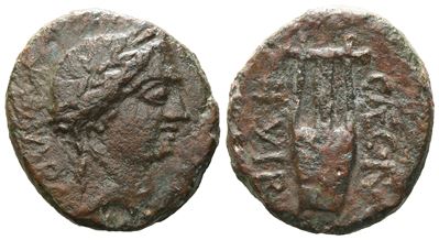 Sicily, Alaisa Archonidea, C. 44-30 Bc. Æ (19 MM, 6.02 G).