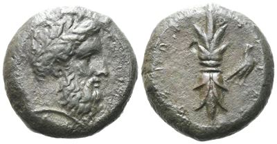 Sicily, Syracuse, C. 343-317 Bc. Æ Hemidrachm (23 MM, 14.18 G).