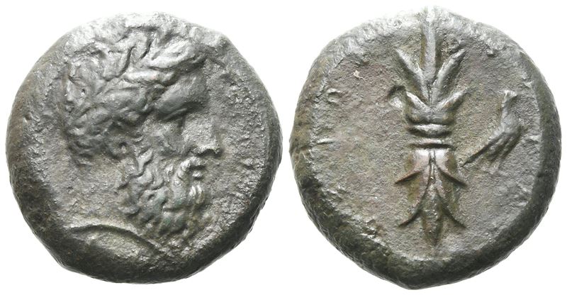 Sicily, Syracuse, C. 343-317 Bc. Æ Hemidrachm (23 MM, 14.18 G).