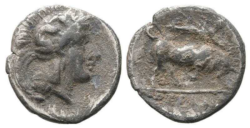 Southern Lucania, Thourioi, C. 300-280 Bc. Ar Triobol (12 MM, 0.98 G).