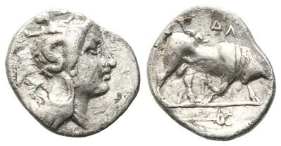 Southern, Lucania, Thourioi, C. 300-280 Bc. Ar Triobol (11 MM, 0.83 G).