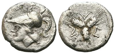 Northern Apulia, Arpi, C. 215-212 Bc. Ar Triobol (13 MM, 2.02g).
