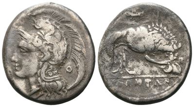 Northern Lucania, Velia, C. 300-280 Bc. Ar Didrachm (20 MM, 7.31 G).