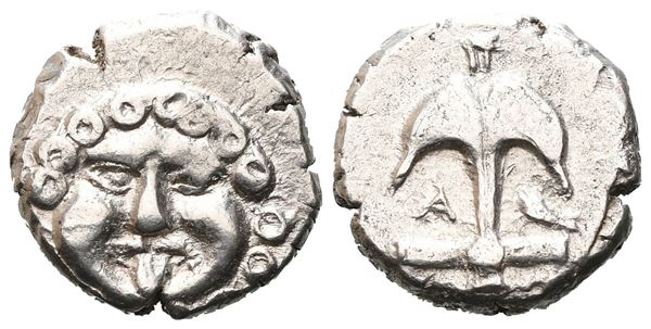 Thrace, Apollonia Pontika, c. 450-390 BC. AR Tetrobol (14 mm, 2.84 g).