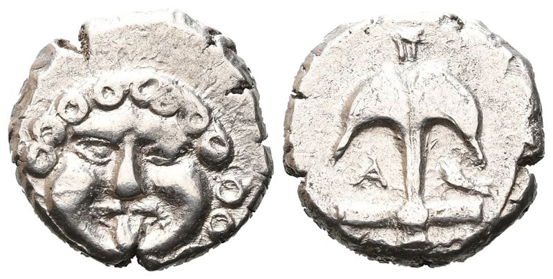 Thrace, Apollonia Pontika, C. 450-390 Bc. Ar Tetrobol (14 MM, 2.84 G).