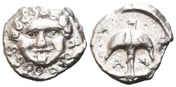 Thrace, Apollonia Pontika, c. 450-390 BC. AR Tetrobol (13 mm, 2.85 g).