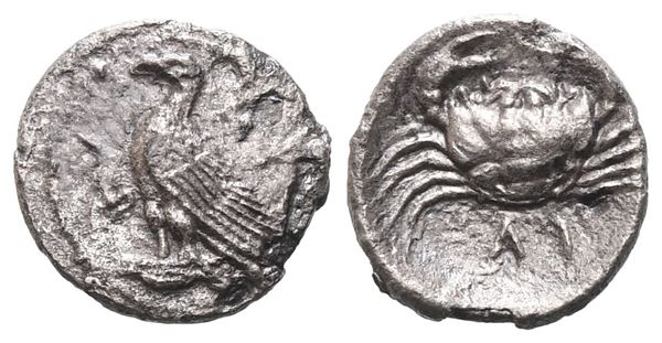 Sicily, Akragas, c. 450-440 BC. AR Litra (10 mm, 0.51 g).