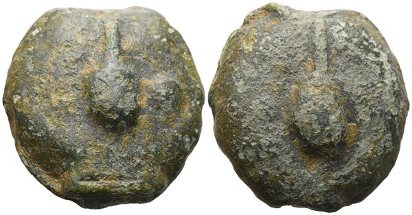 Anonymous, Uncia, Rome, c. 270 BC; Æ (25 g; 24,2 mm; 12 h)