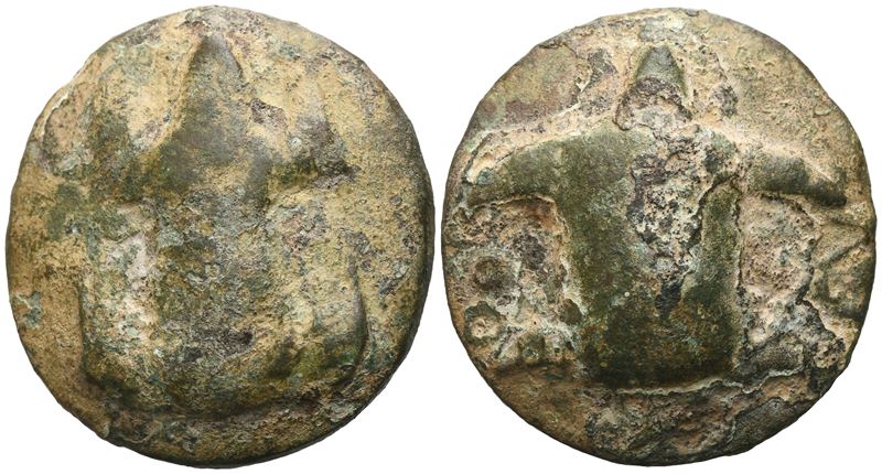 Anonymous, Uncia, Tuder, c. 280-240; Æ (48,35 g; 34,5 mm; 12 h)