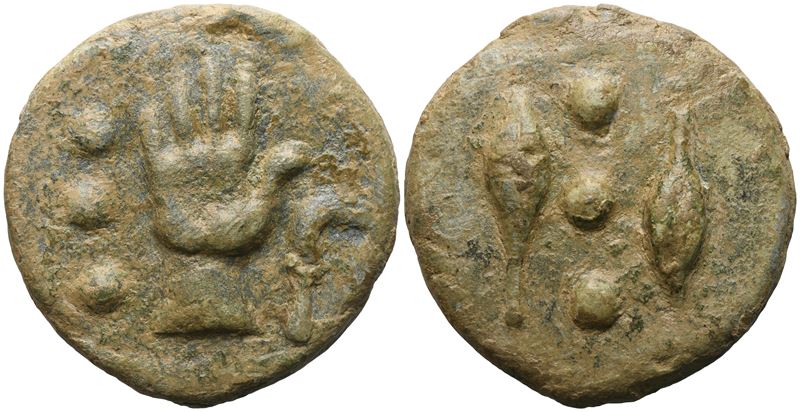 Anonymous, Quadrans, Rome, c. 240 BC; Æ (68,14 g; 43 mm; 12 h)