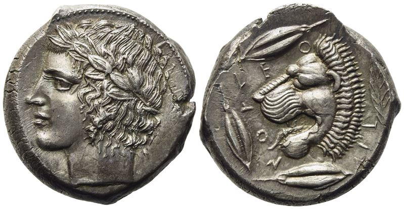 Sicily, Leontinoi (C. 430-425 Bc), Tetradrachm; Ar (17,40 G; 25 MM)