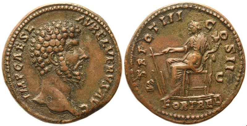 Lucius Verus, Sestertius romano, Roma, 162–163 d.C.