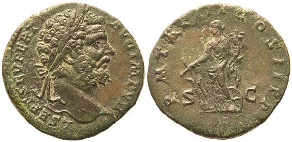 Septimius Severus (193-211), Sestertius, Rome, 195; Æ (20,74 g; 30,2 mm; 12 h)