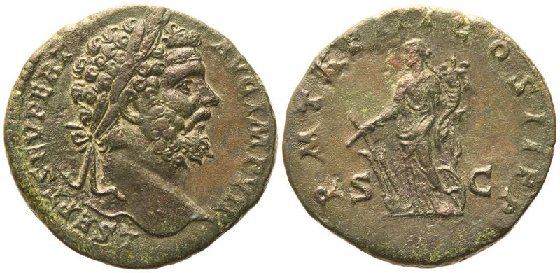 Septimius Severus (193-211), Sestertius, Rome, 195; Æ (20,74 G; 30,2 MM; 12 H)