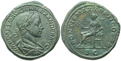 Severus Alexander (222–235), Sestertius di Roma, 223 d.C.