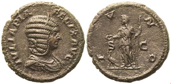 Julia Domna, As struck under Caracalla, Rome, 211-217; Æ (11,75 g; 26,4 mm; 6 h)