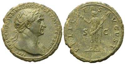 Trajan (98-117), As, Rome, Ad 112-114; Æ (g 9,35; MM 27)