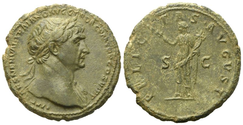 Trajan (98-117), As, Rome, Ad 112-114; Æ (g 9,35; MM 27)