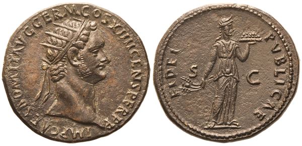 Domitian (81-96), Dupondius, Rome, 85; Æ (12,72 g; 28,5 mm; 6 h)