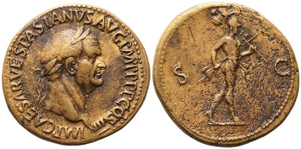 Vespasian (69-79), Sestertius, Rome, 71; Æ (24,74 g; 34,7 mm; 5 h)
