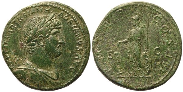 Hadrian (117-138), Sestertius, Rome, 119-123; Æ (23,12 g; 33,5 mm; 6 h)