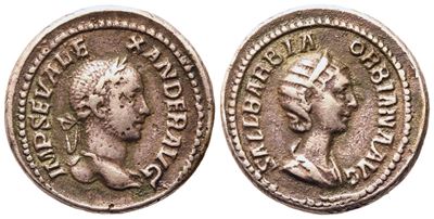 Becker Forgery, Denario di Severus Alexander (222–235) – AR