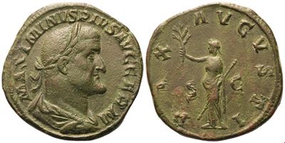 Maximinus I (235–238), Sestertius (Æ), Pace Auguste