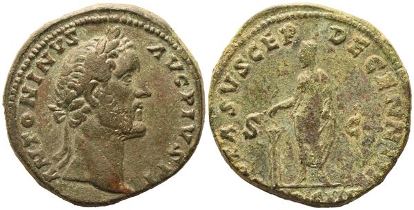 Antoninus Pius (138-161), Sestertius, Rome, 158-159; Æ (31,12 g; 32,2 mm; 12 h) 