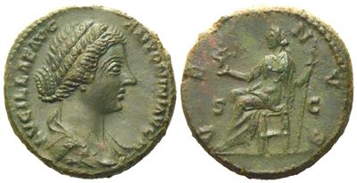 Lucilla, As Struck Under Marcus Aurelius, Rome, C. Ad 164-169; Æ (g 12,15; MM 25)