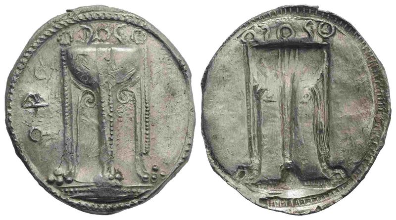 Bruttium, Kroton, Stater (c. 530-500 a.C.), argento, 8,18 g, 30 mm