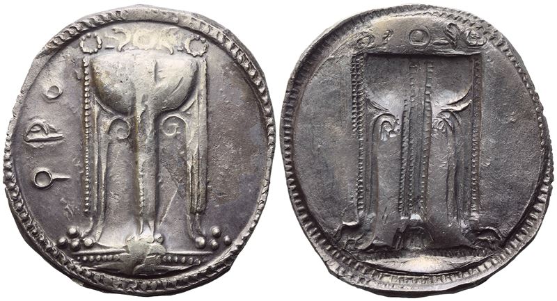 Bruttium, Kroton, Stater, C. 530-500 Bc; Ar (8,17 G; 29 MM)