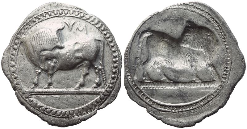 Lucania, Sybaris, Stater, 550-510 Bc; Ar (8,67 G; 30,3 MM)