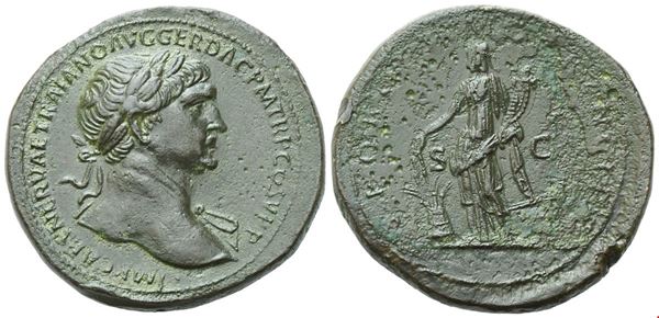 Trajan (98-117), Sestertius, Rome, 103-111; Æ (27,04 g; 35 mm; 6 h)