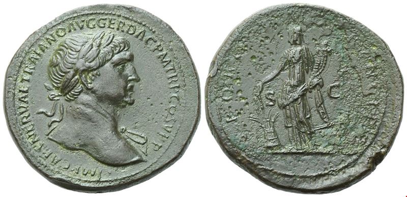 Traiano (98-117), Sesterzio (Sestertius), Roma, 103-111