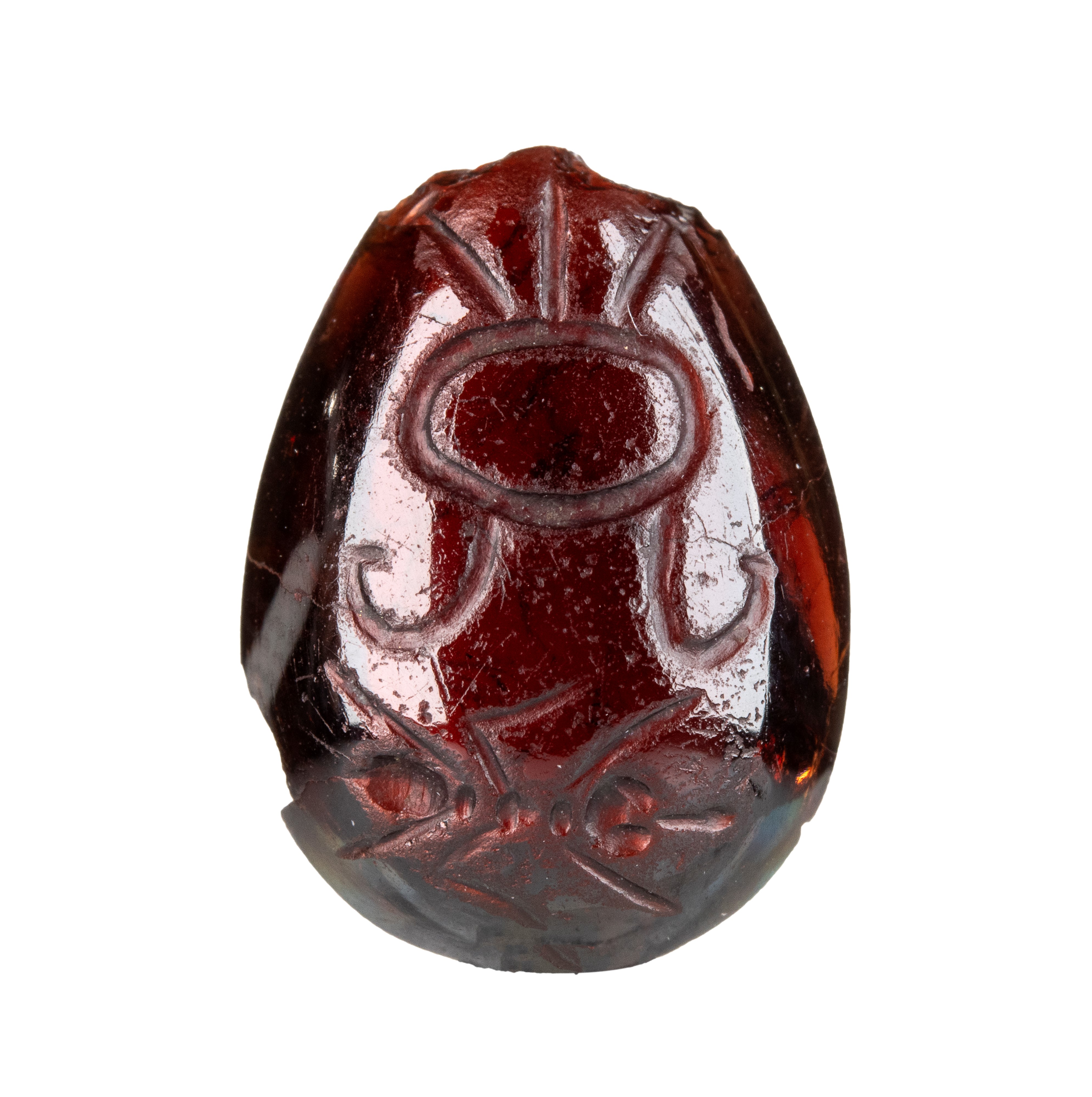 A Roman garnet intaglio. Ant.