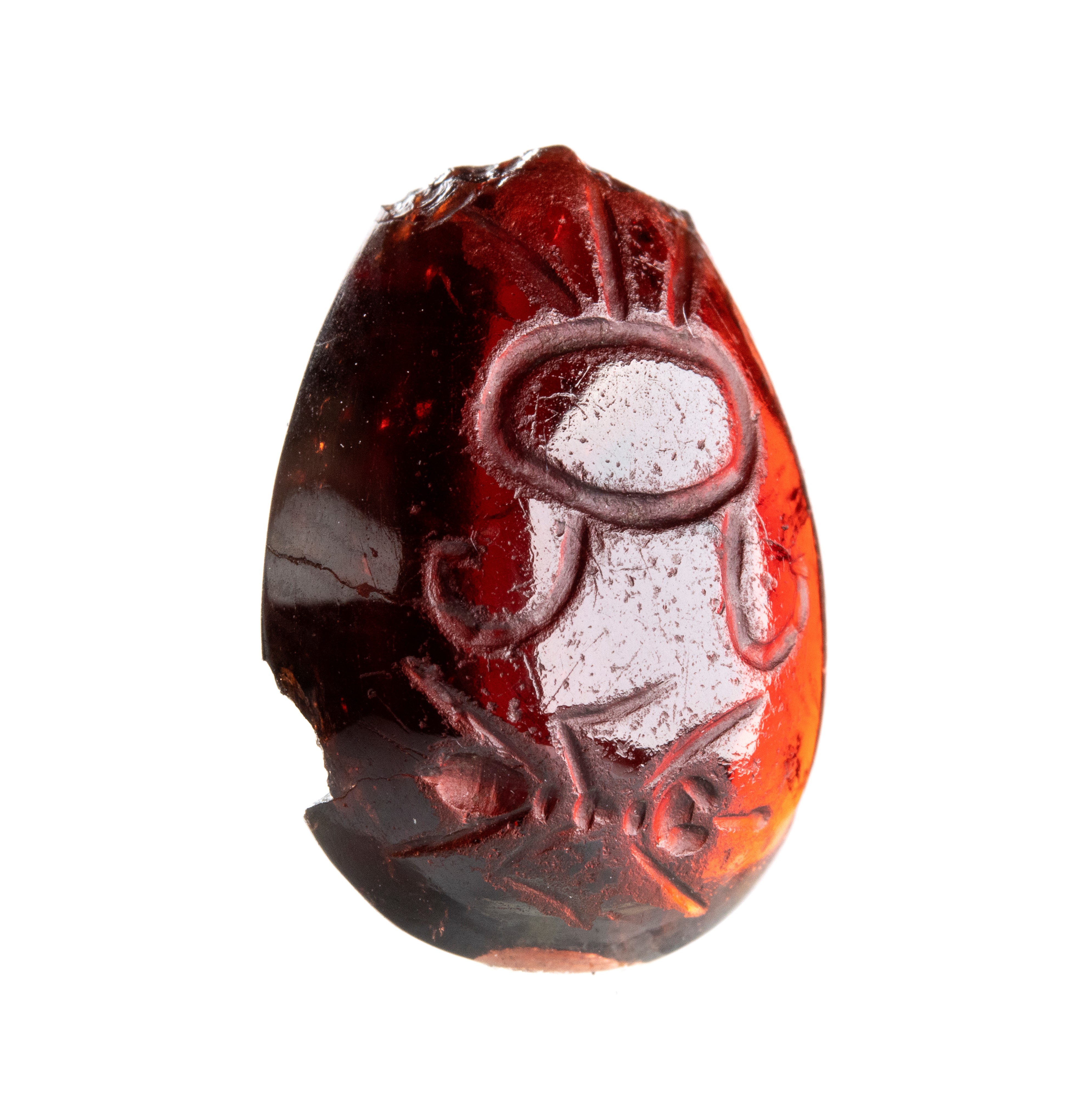 A Roman garnet intaglio. Ant.
