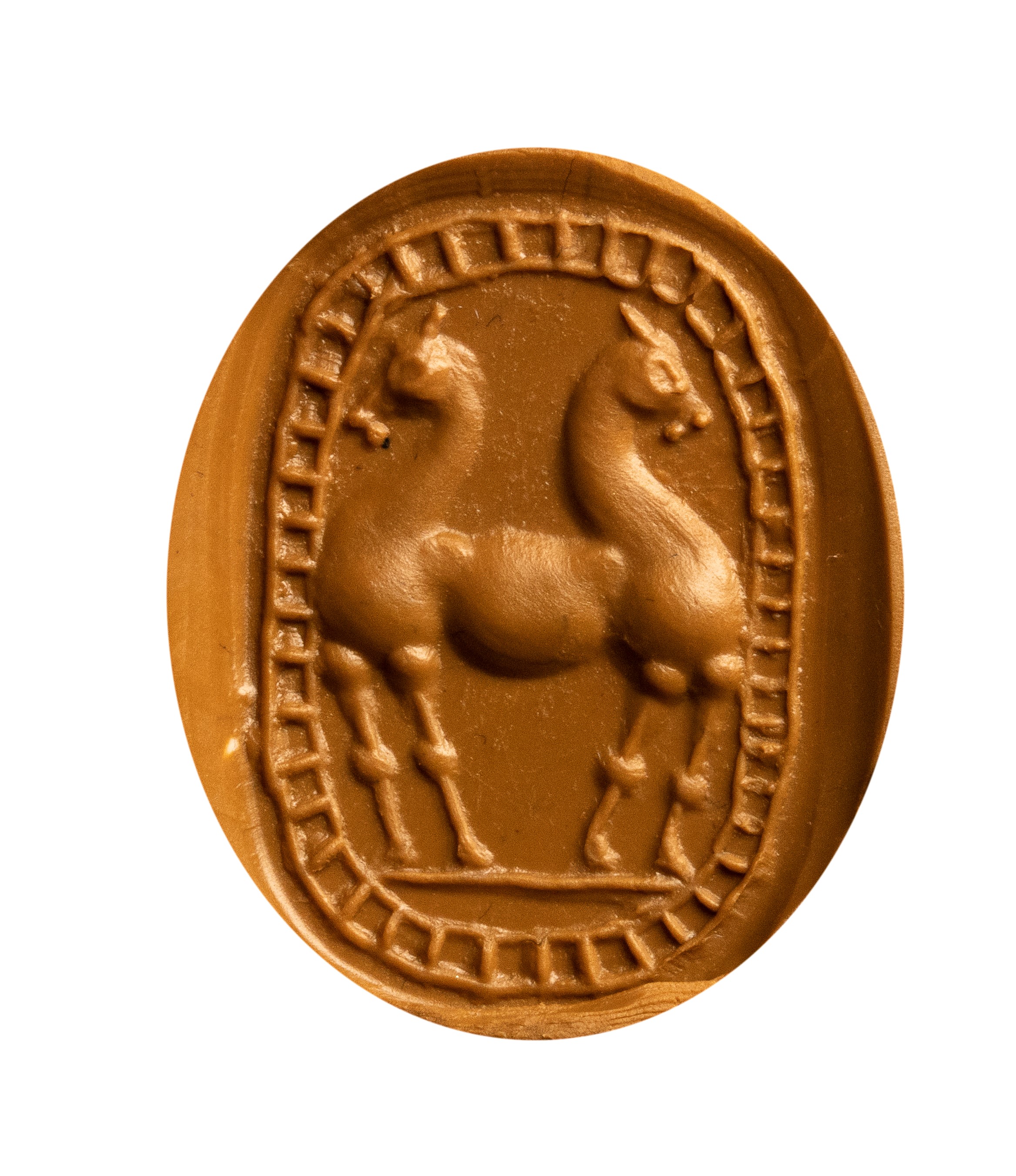 A large black jasper Phoenician engraved scarab.